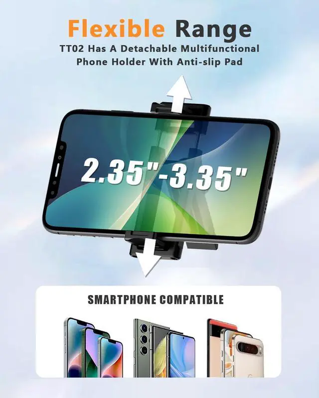 Alt view image 4 of 7 - 67" Camera Tripod & Phone Selfie Stick, Lightweight Portable Travel Tripod Stand with Wireless Remote, Auto Pop Open Tripod,Compatible with Phone/iPhone/Camera for Photography & Vlogging