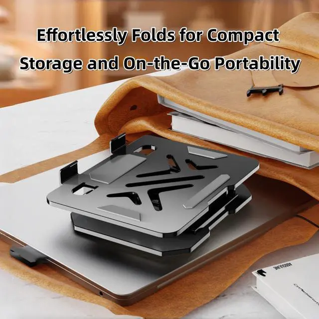 Alt view image 5 of 6 - Ultra-Stable 360° Rotatable Metal Tablet Stand, Adjustable Folding Desktop Stand for iPad/iPhone/Switch, Universal Use for Office/Movie/Studying/Drawing/Gaming, Silver
