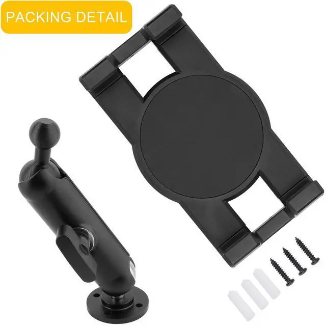 Alt view image 7 of 7 - Aluminum Heavy Duty Drill Base Tablet Holder for Car,Tablet Mount for Truck,Commercial Vehicles,Dashboard,Boat and Wall Compatible with 4"-12.9" iPad Pro/Mini/Galaxy Tab//Phones,Large Case Friendly