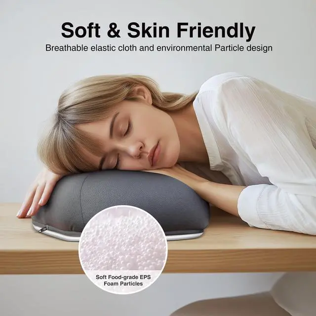 Alt view image 5 of 7 - Adjustable iPad Pillow Stand for Lap, Soft Cushion Lap Beanbag Tablet Pillow Stand, Tablet Holder for Lap Bed Couch, Pillow Pad for Tablet or iPad, E-Reader, Books and 4-15.6'' Devices, Grey