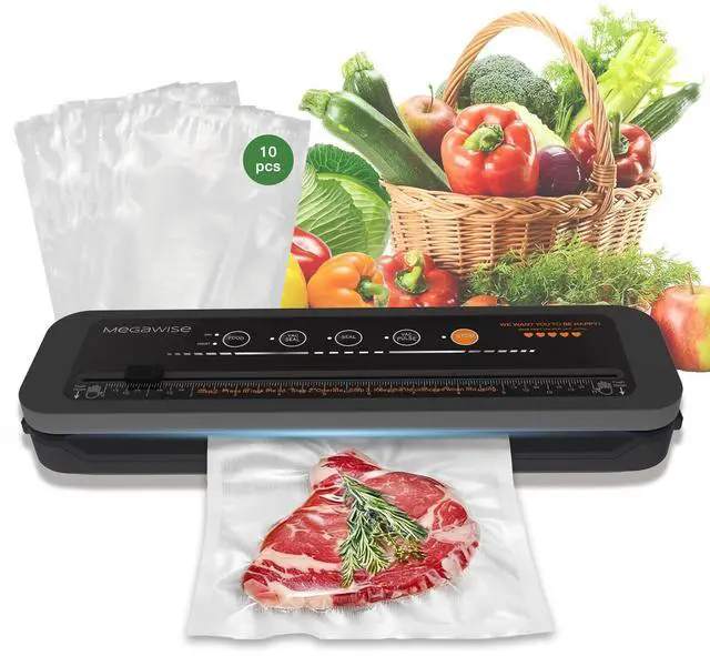 Main image of Vacuum Sealer Machine | 80kPa Suction Power| Bags and Cutter Included | Compact One-Touch Automatic Food Sealer with External Vacuum System | Dry Moist Fresh Modes for All Saving needs