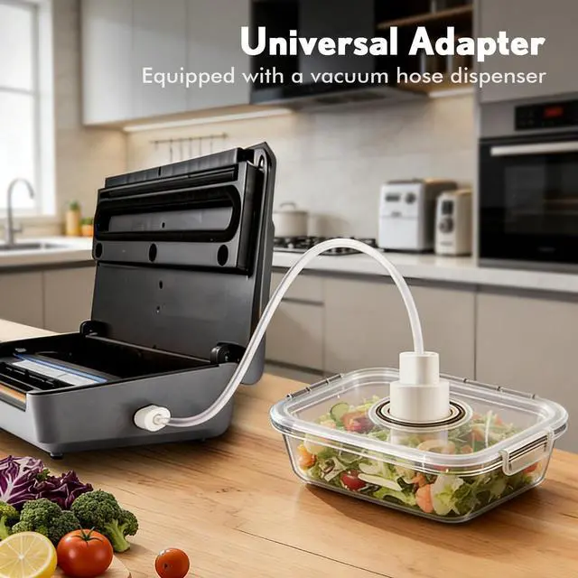 Alt view image 6 of 7 - Vacuum Sealer for Food 90Kpa Powerful Vacuum Sealing Machine 7 in 1 Modes with Freshness Storage Bag Powerful Big Size (No pressing needed)