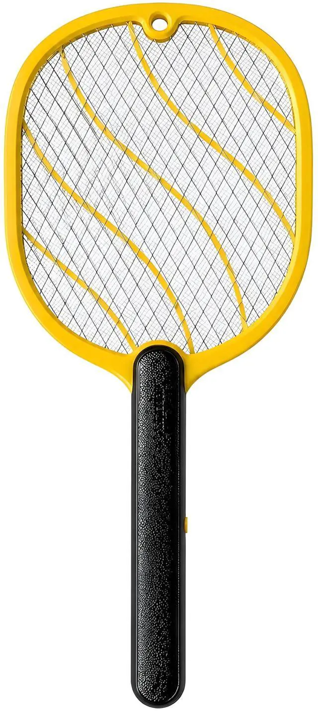 Main image of Electric Fly Swatter Battery Powered Bug Zapper Racket with 2 AA Batteries Included, 3-Layer Safety Mesh, Handheld Fly Zapper for Indoor, Outdoor, Home, Bedroom, Kitchen, Office, Backyard, Patio