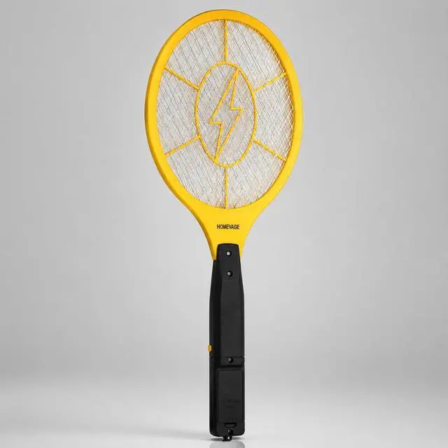 Alt view image 7 of 7 - Electric Fly Swatter - Bug Zapper - Best High Voltage Handheld Mosquito Killer - Wasp, Fruit Fly, Insect Trap Racket for Indoor, Travel, Camping and Outdoor Control (2 AA Batteries Included)