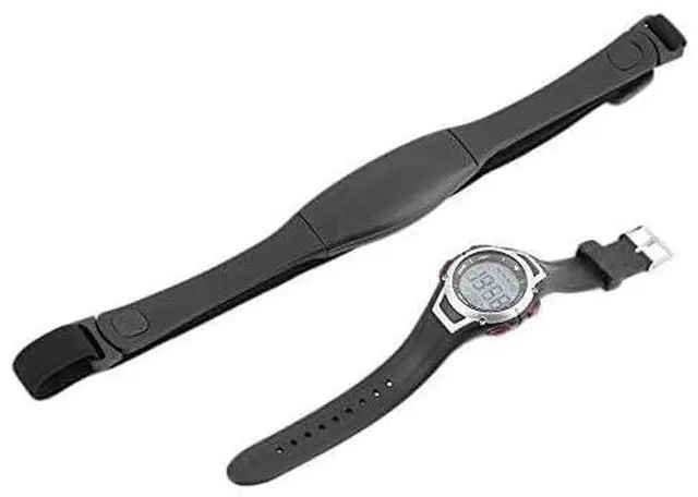 Main image of Heart Rate Monitor Watch with Chest Strap, Black, Fitness Tracker for Training