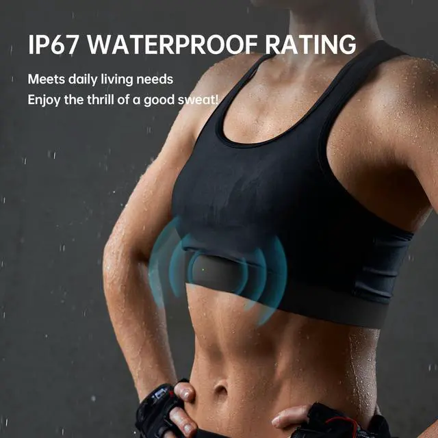 Alt view image 6 of 7 - Heart Rate Monitor Chest Strap HRM CHILEAF Accurate HR Sensor ANT+ Bluetooth Waterproof Comfortable Washable Strap Long Battery Life Compatible with Wahoo Fitness,Polar Beat,Zwift,Runtastic Pro,Etc