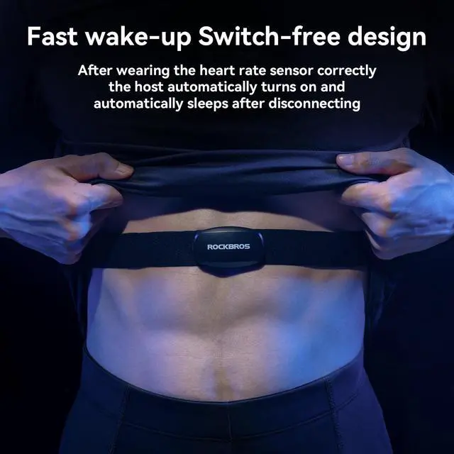Alt view image 7 of 7 - HRM812 Heart Rate Monitor Chest Strap - ANT + Bluetooth IP67 Waterproof, 800H Battery Life, Wide Compatibility