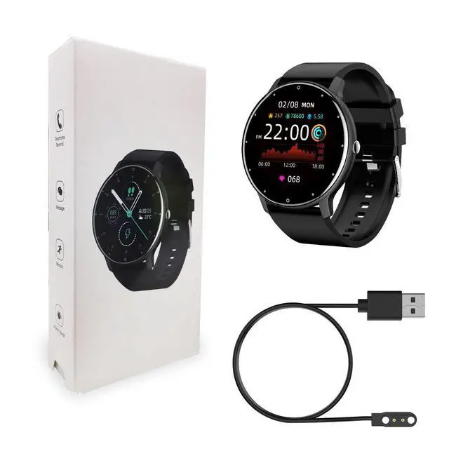 Alt view image 7 of 7 - Smart Watch, Health Monitoring, Fitness Tracker Men Women, Sports Mode, Activity Tracker with Heart Rate Blood Oxygen and Sleep Monitor Waterproof Smartwatch for Android/iOS Phones (Black)