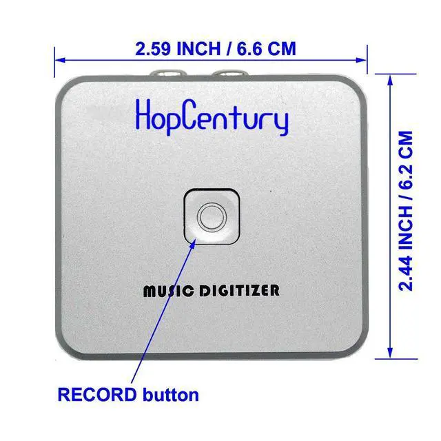 Alt view image 4 of 7 - Music Digitizer CD Recorder for Music Audio Capture Device Cassette MP3 Recorder Converter with 3.5mm & RCA Line Input