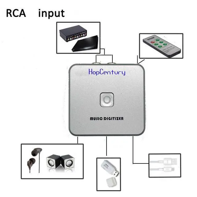Alt view image 7 of 7 - Music Digitizer CD Recorder for Music Audio Capture Device Cassette MP3 Recorder Converter with 3.5mm & RCA Line Input