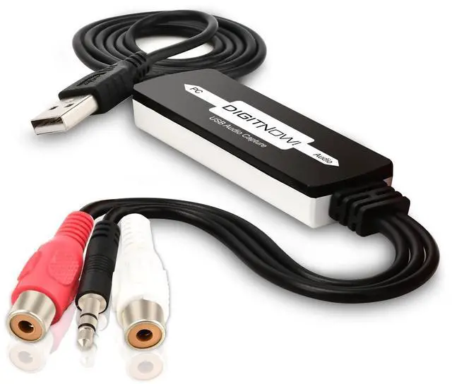Alt view image 2 of 6 - USB 2.0 Audio Capture Card,Cassette Converter,Cassette to Digital,Cassette to MP3 Converter,Support Mac & Windows 10/8.1/8 / 7 / Vista/XP