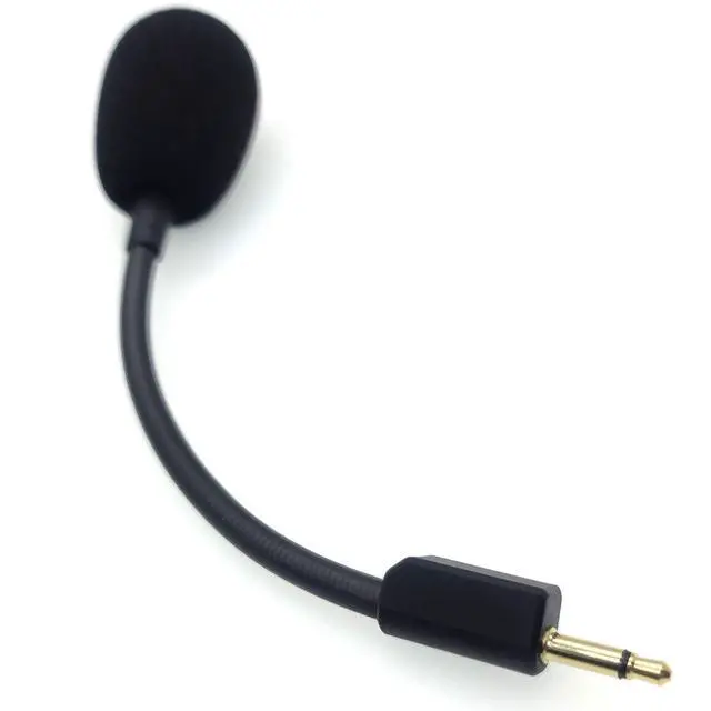 Alt view image 6 of 6 - Mic Replacement Fits for Razer BlackShark V2,V2 Pro Gen 1,V2 SE Wireless Gaming Headsets, Noise Cancelling 3.5mm Jack Boom BlackShark PC Game Sound Microphone Set with 2 Pcs Foam Covers