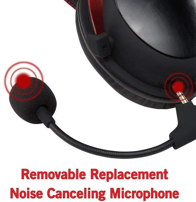 Alt view image 5 of 6 - Hyperx Cloud 2 Mic Replacement, (Old Version Before 2021), Cloud X, Cloud II, Cloud Core, Cloud Pro Silver Noise Cancelling Boom Microphone Compatible with Gaming Consoles, PC, 3.5mm Jack