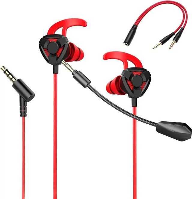 Main image of Gaming Headset with Microphone Wired Gaming Earbuds PC for One PS4 PS5 Nintendo Switch PlayStation 5 Games Mobile Phone,Detachable Earphones Noise Cancelling Gaming Headphones with Mic