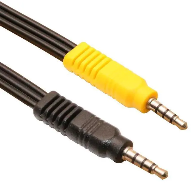 Alt view image 5 of 5 - 3.5mm to 3RCA Input Adapter Cable, Video AV Component Adapter Cable Replacement, 3.5mm Mini 1/8" TRS Stereo Male to 3 RCA Female Jack Adapter Cord 23CM/9in