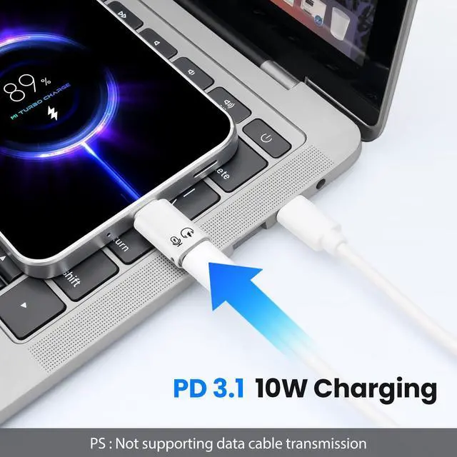 Alt view image 3 of 6 - USB-C 3.1 to Lightning Adapter (2-Pack), Male Lightning to Female USB-C, Headphone/Microphone/Charging,& OTG Compatible