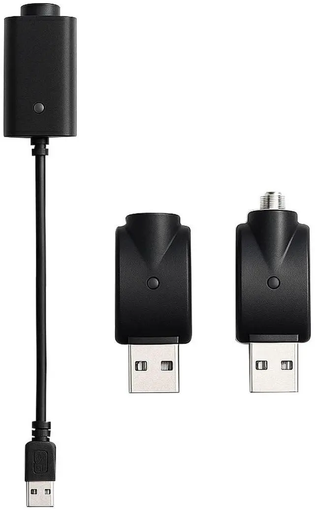 Main image of Smart USB Thread Charger Cable with LED Conversion Indicator Light, 3-Piece Set Smart Overcharge Protection USB Adapter and Wireless Home Soldering Iron Charging (Black)
