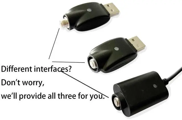 Alt view image 4 of 5 - Smart USB Thread Charger Cable with LED Conversion Indicator Light, 3-Piece Set Smart Overcharge Protection USB Adapter and Wireless Home Soldering Iron Charging (Black)