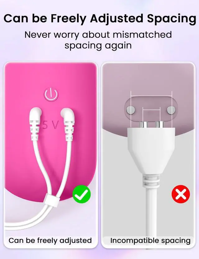Alt view image 4 of 7 - USB Magnetic Fast Charger Cable - Split Adjustable Charging Cable for Massagers,Rechargeable Toys,Electric Toothbrushes and More