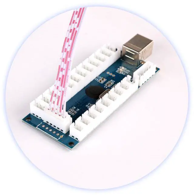 Alt view image 4 of 5 - 5 Pcs/Lot 5Pin Cable for SANWA Joystick, Zero Delay USB Encoder, Mayflash F300 Joystick and 2.54mm Pitch Female to Female JST XH Adapter 20cm