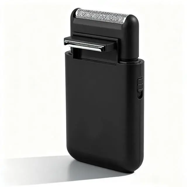 Main image of Men's Foil Shaver - USB Rechargeable Mini Portable Electric Shaver, Multifunction Stubble Trimmer with Pop-Up Sideburn Razor, Sensitive Skin Friendly for Beards, Ideal for Travel/Gym/Home