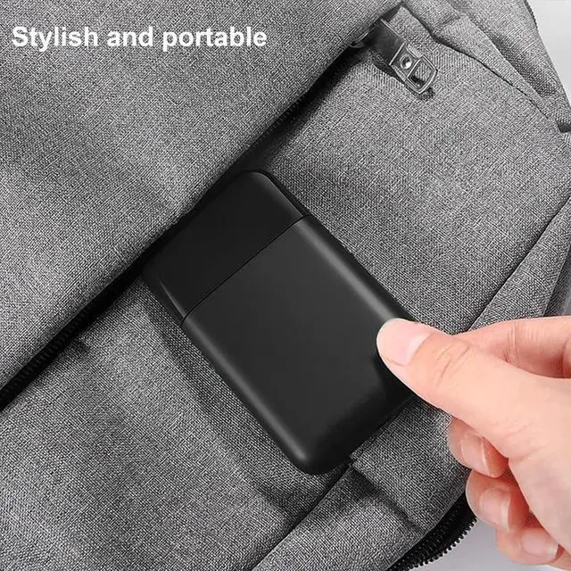 Alt view image 7 of 7 - Men's Foil Shaver - USB Rechargeable Mini Portable Electric Shaver, Multifunction Stubble Trimmer with Pop-Up Sideburn Razor, Sensitive Skin Friendly for Beards, Ideal for Travel/Gym/Home