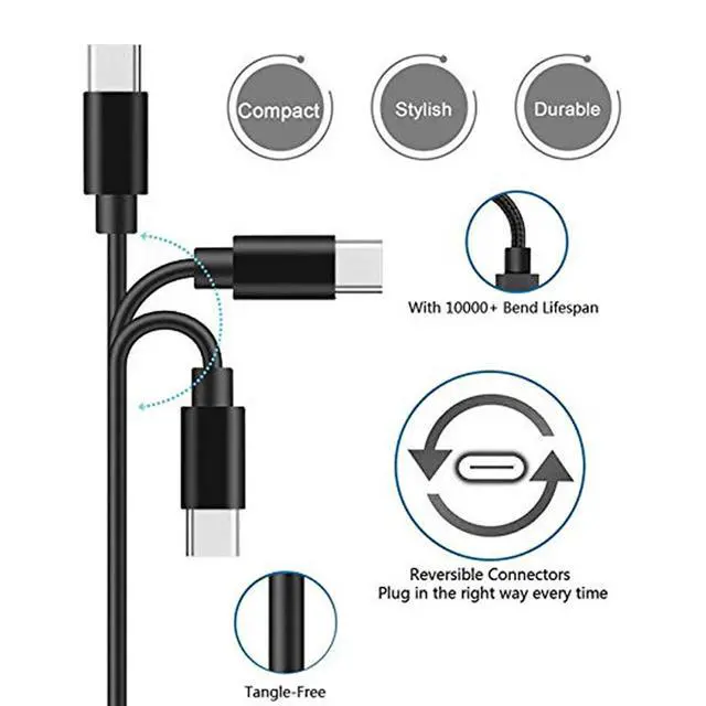 Alt view image 6 of 6 - Charger Charging Cable Cord USB C for Xbox Series S/X and Xbox Elite Controller Series 2 Charging Cable,PS5 Controller Wire PS5 Dual Sense,Switch/Pro/Lite Controller,Steam Deck Replacement 6.6 FT Cord