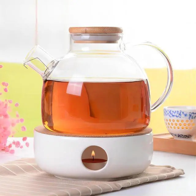 Alt view image 6 of 7 - Teapot Heater, Tea Light Warmer, Suitable for Teapot and Mugs, 6 Inches (Candles not Included)