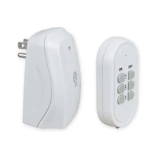 Alt view image 2 of 4 - Indoor Wireless Remote Control Outlets 100-Foot RF Range, 3 Receivers & 1 Remote, Expandable Remote Light Switch for Household Appliances, Battery Included, 15A/1/2HP, UL Listed