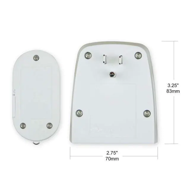 Alt view image 4 of 4 - Indoor Wireless Remote Control Outlets 100-Foot RF Range, 3 Receivers & 1 Remote, Expandable Remote Light Switch for Household Appliances, Battery Included, 15A/1/2HP, UL Listed