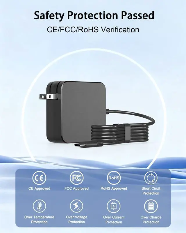 Alt view image 4 of 7 - Universal 65W USB C Charger Compatible with Lenovo, MacBook, ASUS, HP, Dell, Acer, Nintendo Switch, Steam Deck, ROG Xbox Ally and All Type C Devices, Foldable GaN PD3.0 Laptop Power Adapter