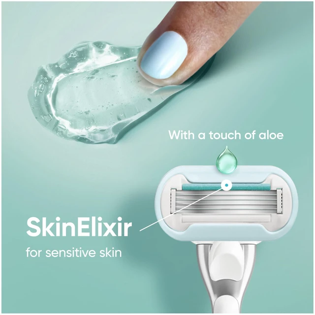 Alt view image 6 of 7 - Extra Smooth Sensitive Womens Razor Blade Refills, 6 Count, Designed for Women with Sensitive Skin