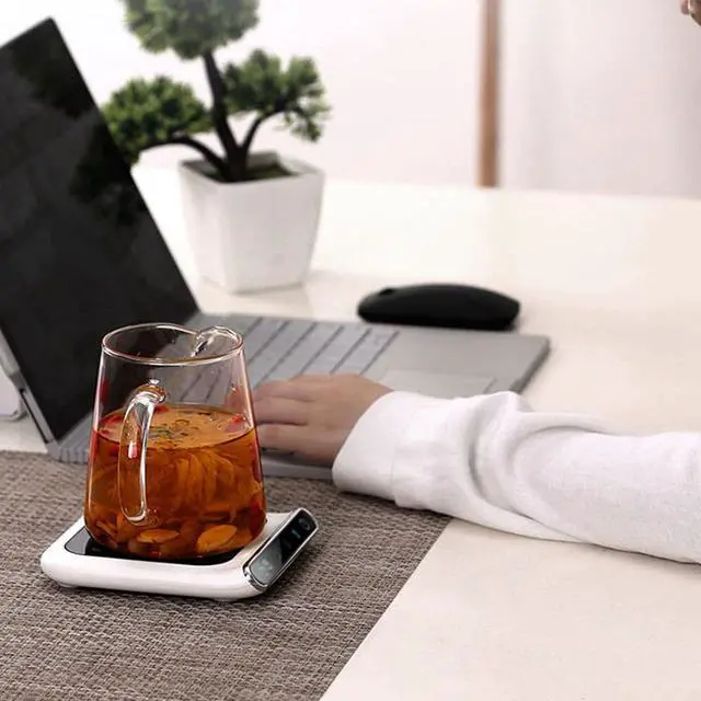 Alt view image 7 of 7 - USB Cup Warmer, 3 Temperature Settings 70 90 110 Auto Shut Off Heating Pad for Coffee Tea with PI Heating Technology, for Office Car Travel