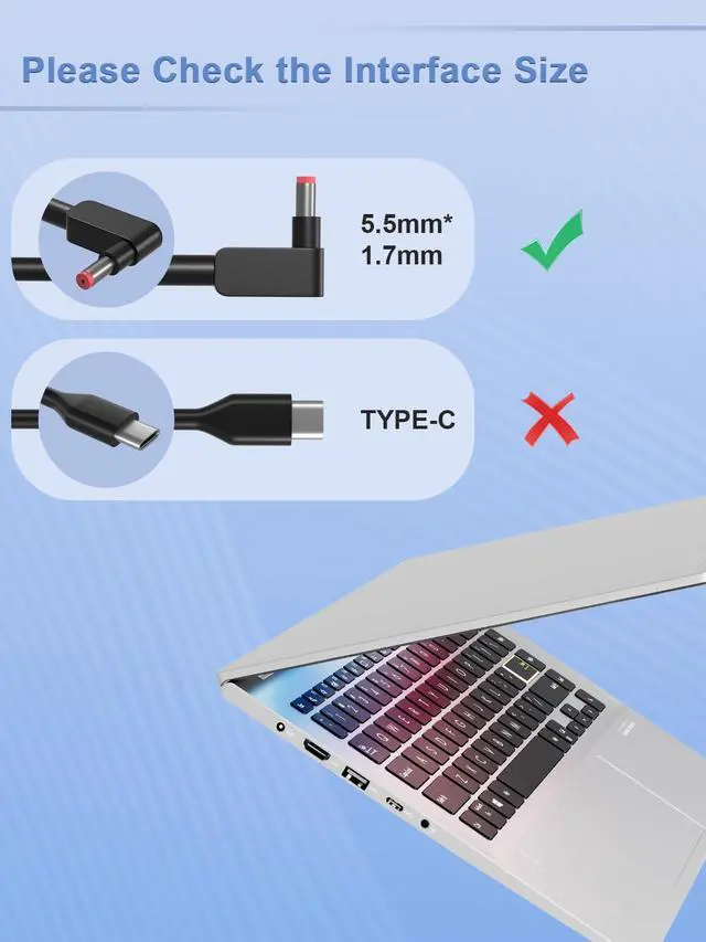 Alt view image 2 of 7 - 180W Laptop Charger Compatible with Acer Nitro 5 7 V16 V14 V15 V17 AN515 AN517 Series Predator Helios 300 Triton 300 500 PH317-54 PH315-54 PT314-52s PT315-51 Replacement Power Adapter