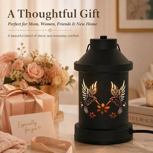 Alt view image 4 of 7 - Hummingbird Candle Warmer Lamp Timer - Mothers Day Gifts for Mom, Birthday Gifts for Women, House Warming Gifts New Home Decor
