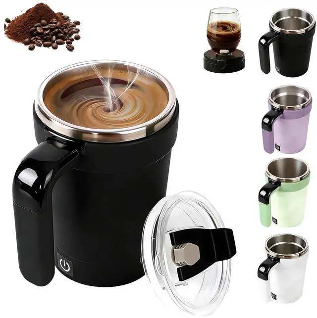 Main image of 2026 Smart Coffee Mug with Auto Stir & Temperature Keeper - Self Stirring Electric Mug, USB Rechargeable Magnetic Stirring Cup for Coffee, Office, Travel | Ideal Coffee Lover Gift & Bar Accessory