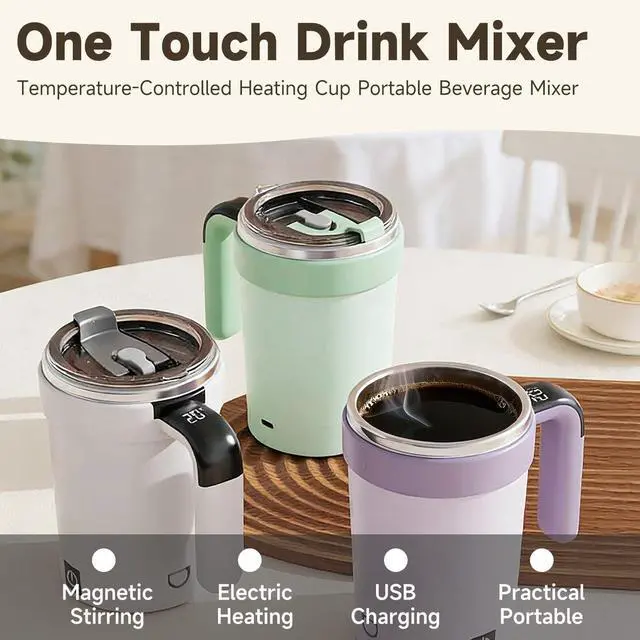 Alt view image 5 of 5 - 2026 Smart Coffee Mug with Auto Stir & Temperature Keeper - Self Stirring Electric Mug, USB Rechargeable Magnetic Stirring Cup for Coffee, Office, Travel | Ideal Coffee Lover Gift & Bar Accessory