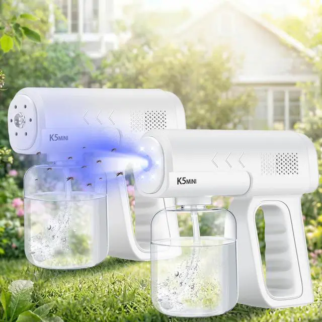 Main image of 2 Pack Rechargeable Atomizer Nano Sprayer Gun for Mosquito Repellent Handheld Nano Mist Garden Repellent Sprayer Portable Plant Mister Tool Large Capacity Electric Fogger for Home Office Garden
