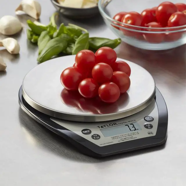 Alt view image 2 of 5 - 1020NFS Compact Digital Scale, Multi-Functional Food Scale for Precise Weight Measuring and Portion Control, Tare Function, NSF, Stainless Steel Platform