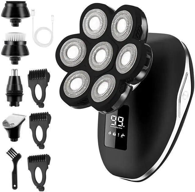 Main image of Electric Razors for Women, 7D Electric Shaver for Women, 5 in 1 Lady Shavers, Wet/Dry Bikini Trimmer, Rechargeable Face Razor for Arms Legs Armpit Pubic Area