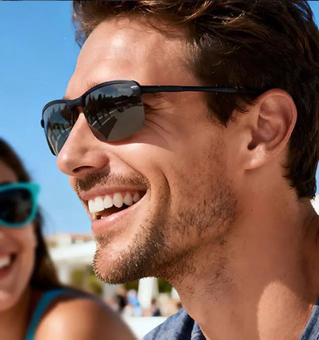 Alt view image 7 of 7 - Polarized Photochromic Driving z87 Sunglasses For Men Day and Night safety glasses (Black Frame)