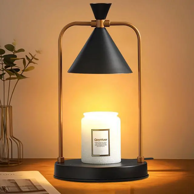 Main image of Candle Warmer Lamp with Timer Dimmer, Birthday Gifts for Women Mom, House Warming Gifts New Home Room Decor, Plug-in Operated Wax Melt Warmer for Scented Jar Candles (Black)