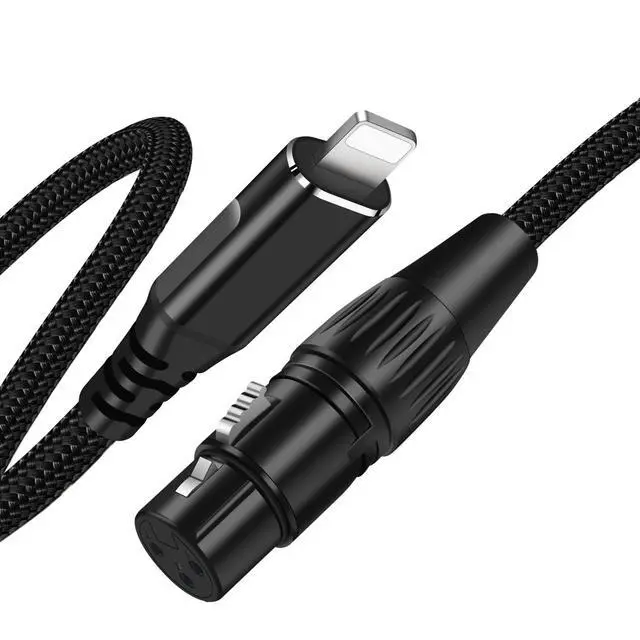 Main image of USB Microphone Cable,Upgraded XLR to USB-A Cable with 24bit/96KHz XLR Recording Cable for Podcasting Recording,Mic Adapter for PC, Laptop-2M/6FT