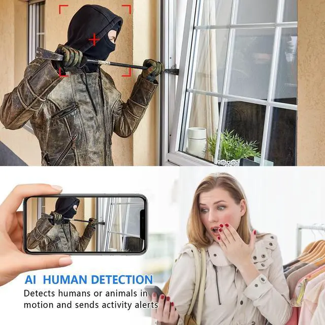 Alt view image 3 of 6 - Smallest Hidden Camera Detector,1080P Wireless Wifi Cameras For Home Security Camera,Small Cameras Baby Monitor with Night Vision,AI Human Motion Detection,Cloud Storage,for Security with iOS,Android