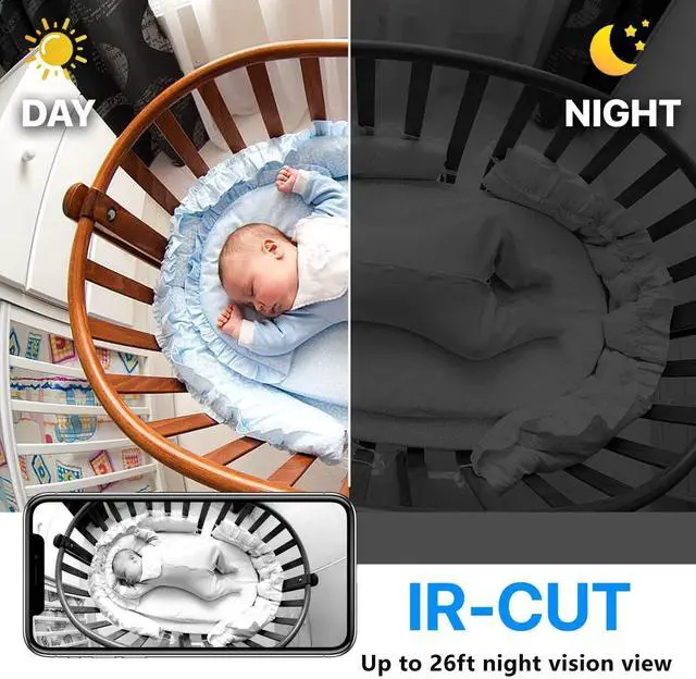 Alt view image 4 of 6 - Smallest Hidden Camera Detector,1080P Wireless Wifi Cameras For Home Security Camera,Small Cameras Baby Monitor with Night Vision,AI Human Motion Detection,Cloud Storage,for Security with iOS,Android