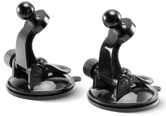 Main image of 2 PCS Adjustable GPS Car Mount for Garmin Nuvi Dezl Drive Drivesmart Zumo Driveassist DriveLuxe StreetPilot RV, Replacement Suction Cup GPS Dash Ball Mount Dashboard Windshield Car Holder