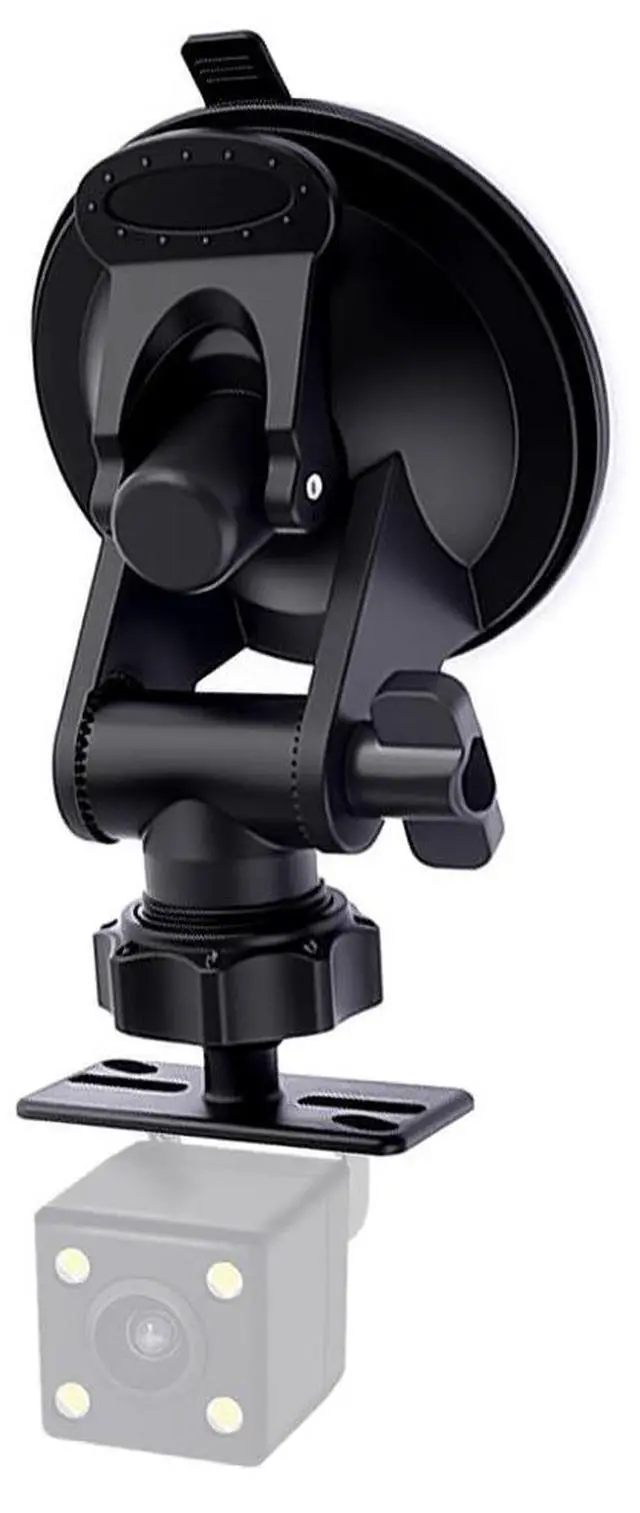 Main image of Dash Cam Mount - 360°Rotatable Portable Device Mount for Most Dash Cams & Rearview Cameras - Fits Car, Truck, SUV, RV, Van - Mini, Waterproof, Sturdy