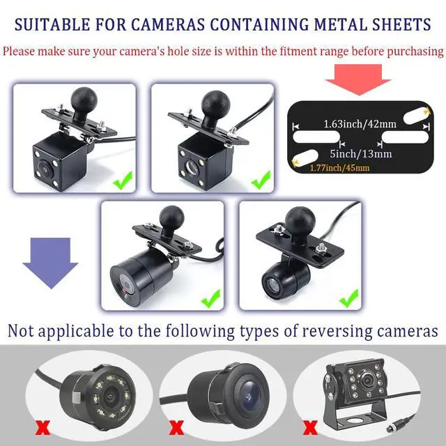 Alt view image 5 of 7 - Dash Cam Mount - 360°Rotatable Portable Device Mount for Most Dash Cams & Rearview Cameras - Fits Car, Truck, SUV, RV, Van - Mini, Waterproof, Sturdy