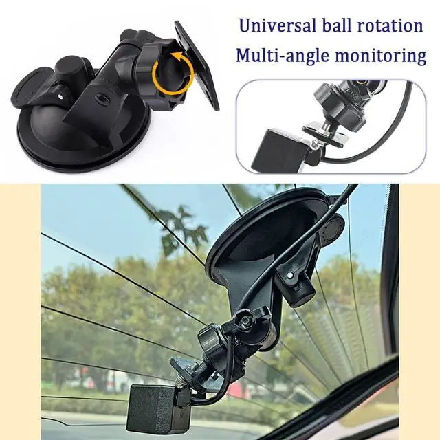 Alt view image 6 of 7 - Dash Cam Mount - 360°Rotatable Portable Device Mount for Most Dash Cams & Rearview Cameras - Fits Car, Truck, SUV, RV, Van - Mini, Waterproof, Sturdy