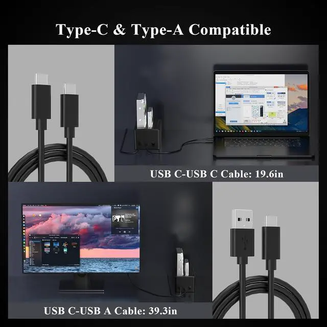 Alt view image 4 of 7 - USB 3.2 Gen 1 to Hard Drive Docking Station, Hard Drive Dock for 2.5 or 3.5 inch SATA I/II/III HDD SSD with Hard Drive Duplicator/Offline Clone Function and 2 USB Cables, Support UASP